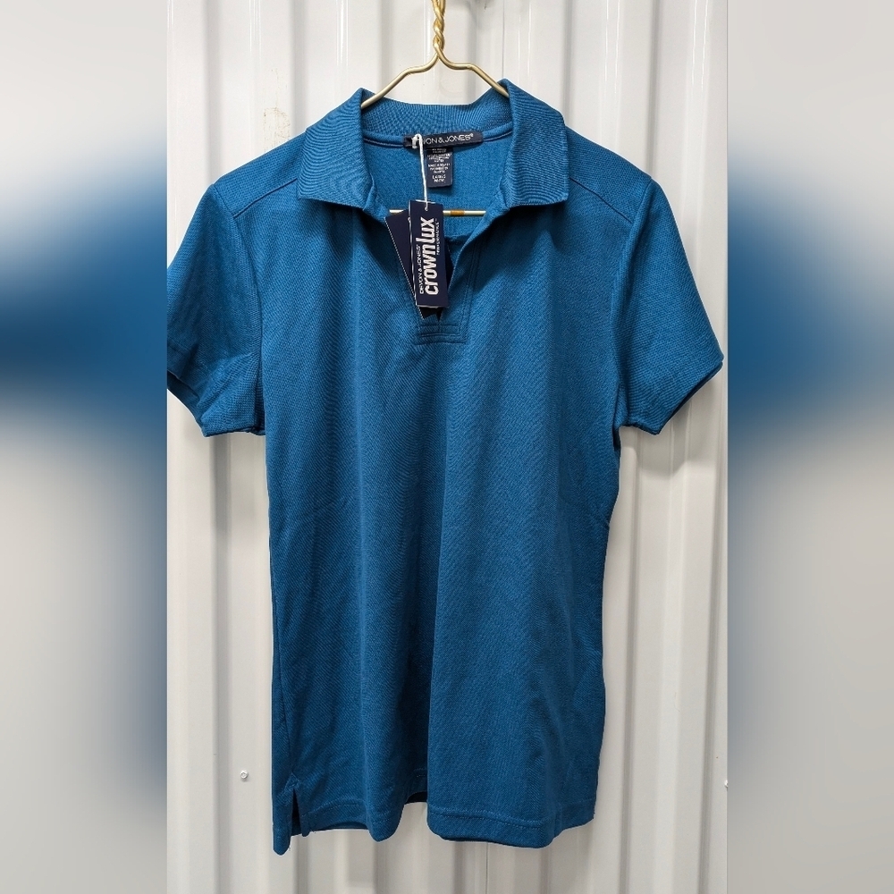 devon & Jones Crown Luxurious Teal Men's Polo Shirt